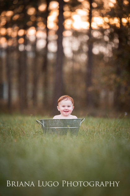 Briana Lugo Photography | Asher's outdoor cake smash session + studio